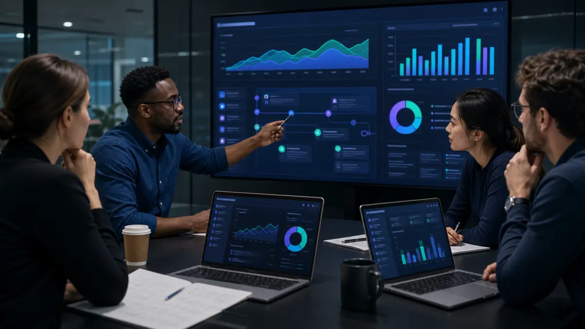Marketing team reviewing campaign response, conversation attribution, and outcome dashboards