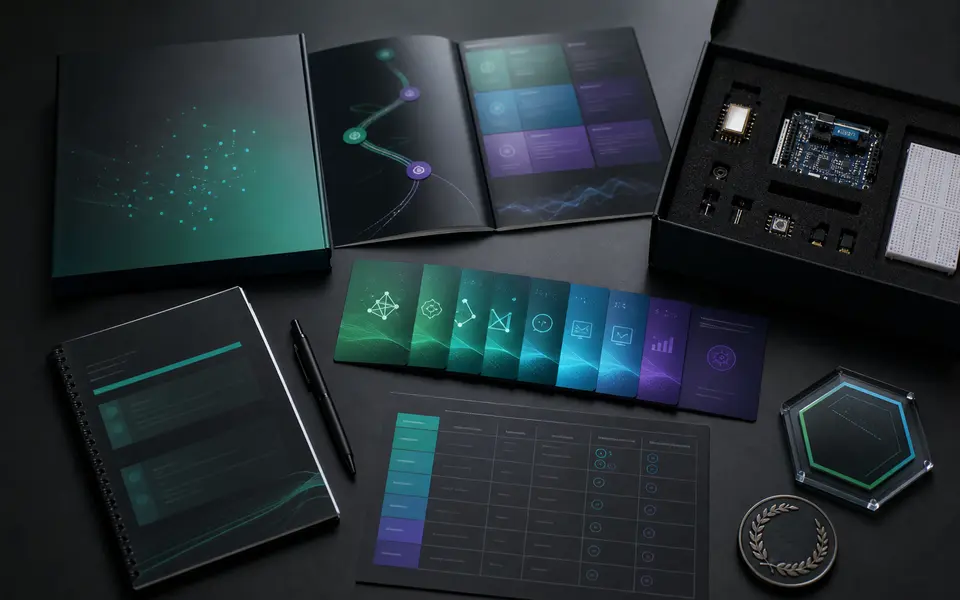 AI Academy prospectus with a project kit, assessment rubric, and credential